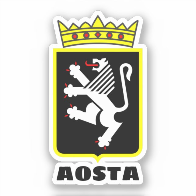 Coat of Arms of Aosta Valley (Italy) Sticker (Front)