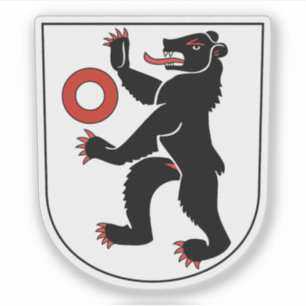 Coat of arms of Appenzell, Switzerland Sticker