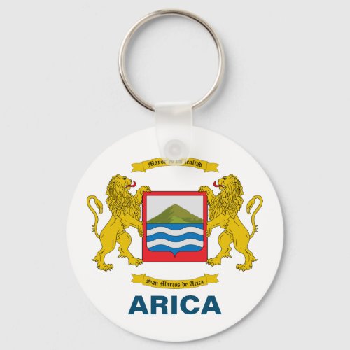 Coat of Arms of Arica Chile Keychain