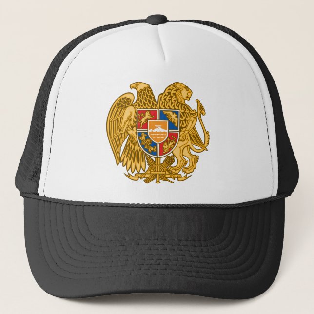 Coat of arms of Armenia - Armenian Emblem Trucker Hat (Front)