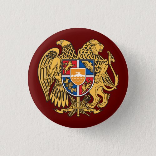 Coat of Arms of Armenia Button