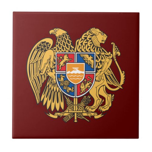 Coat of Arms of Armenia Ceramic Tile