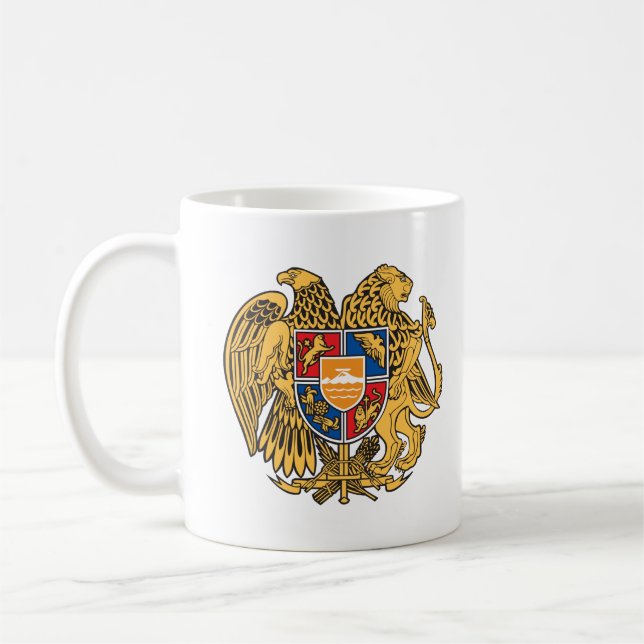 Coat of Arms of Armenia Coffee Mug (Left)