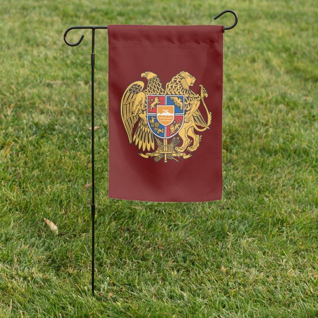 Coat of Arms of Armenia Garden Flag (In SItu)