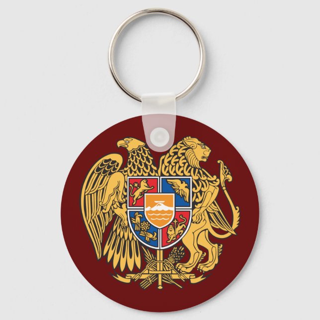 Coat of Arms of Armenia Keychain (Front)