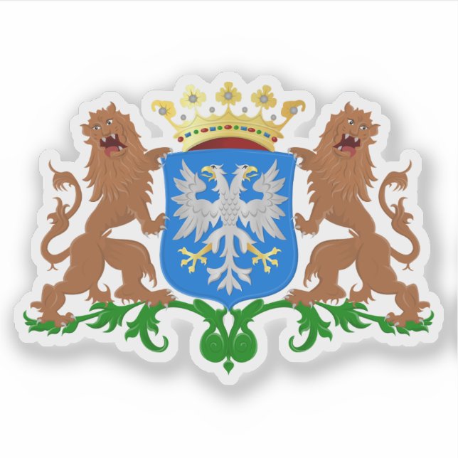 Coat of arms of Arnhem, the Netherlands Sticker (Front)