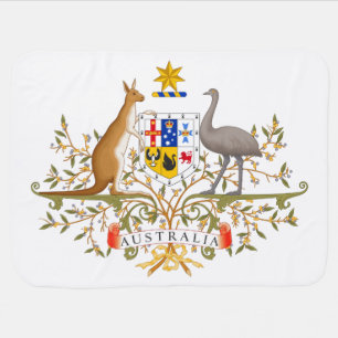 Coat of Arms of Australia Baby Blanket