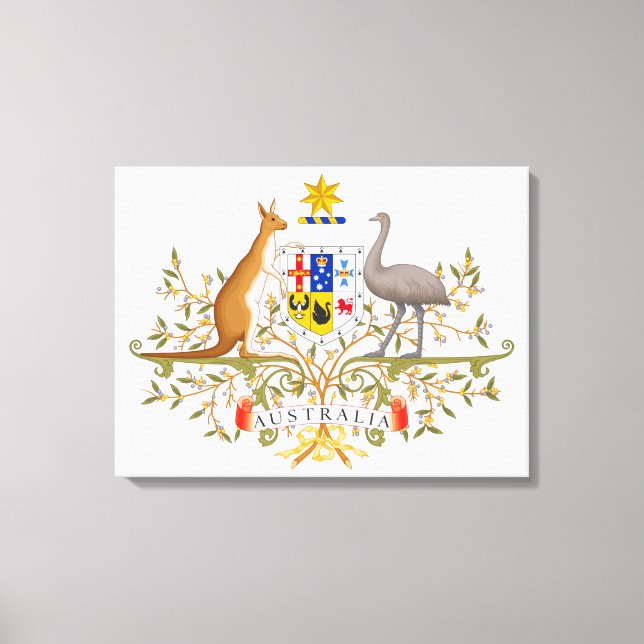 Coat of Arms of Australia Canvas Print (Front)