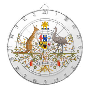 Coat of Arms of Australia Dart Board