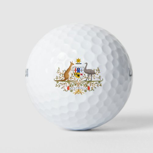 Coat of Arms of Australia Golf Balls