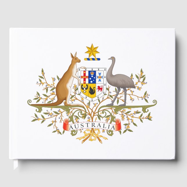 Coat of Arms of Australia Guest Book (Front)