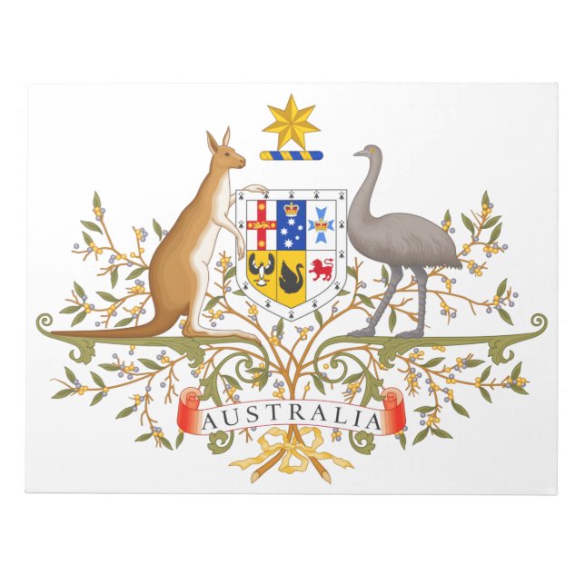 Coat of Arms of Australia Notepad (Front)