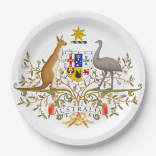 Coat of Arms of Australia Paper Plates