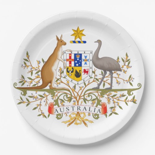 Coat of Arms of Australia Paper Plates