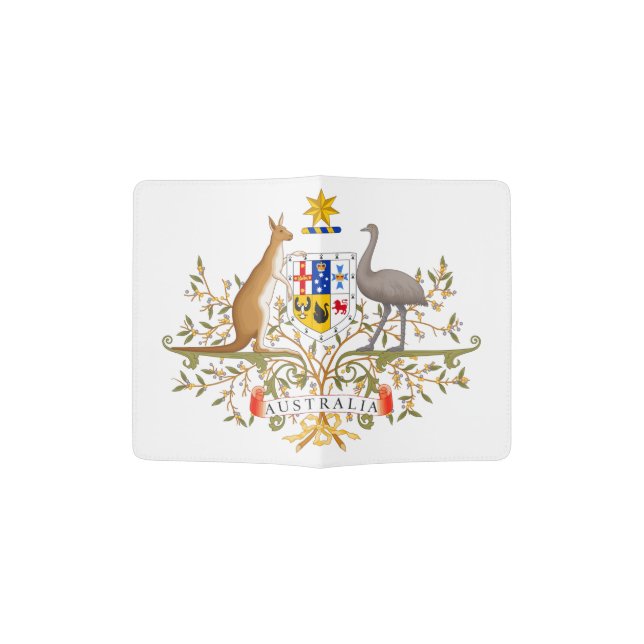 Coat of Arms of Australia Passport Holder (Opened)
