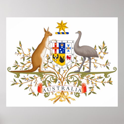 Coat of Arms of Australia Poster
