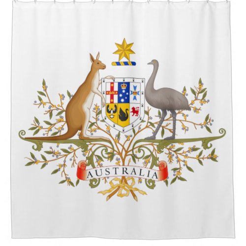 Coat of Arms of Australia Shower Curtain