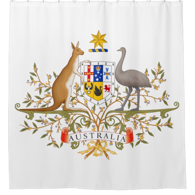 Coat of Arms of Australia Shower Curtain (Front)
