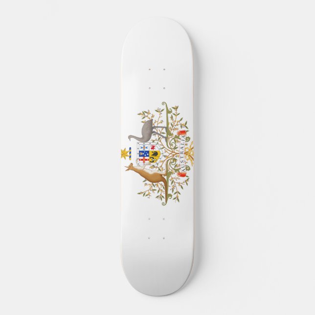 Coat of Arms of Australia Skateboard (Front)