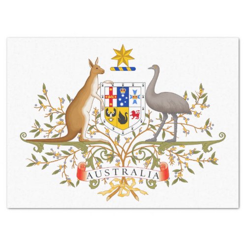 Coat of Arms of Australia Tissue Paper