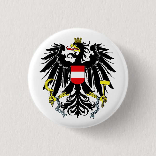 Coat of Arms of Austria Button (Front)