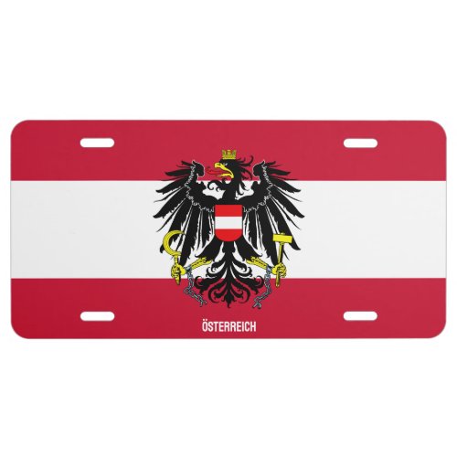 Coat of Arms of Austria License Plate