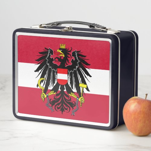Coat of Arms of Austria Metal Lunch Box