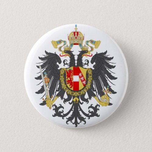 Coat of Arms of Austrian Empire Pinback Button