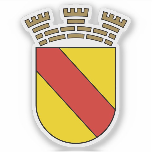 Coat of arms of Baden-Baden, Germany Sticker (Front)
