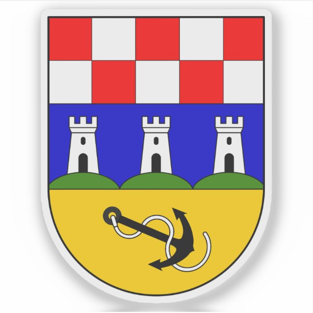 Coat of arms of Bakar, Croatia Sticker (Front)