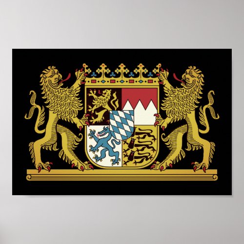 Coat of Arms of Bavaria _ GERMANY Poster