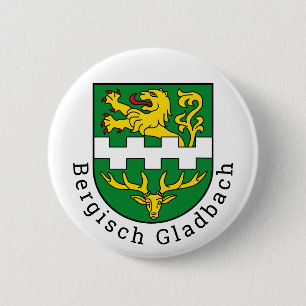 Coat of Arms of Bergisch Gladbach, Germany Button
