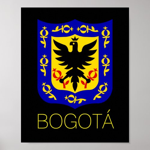 Coat of Arms of Bogot Colombia Poster