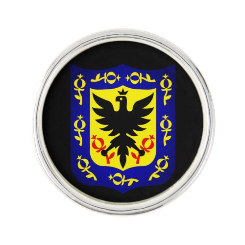 Coat of Arms of Bogot Colombia Silver Finish Lap Lapel Pin