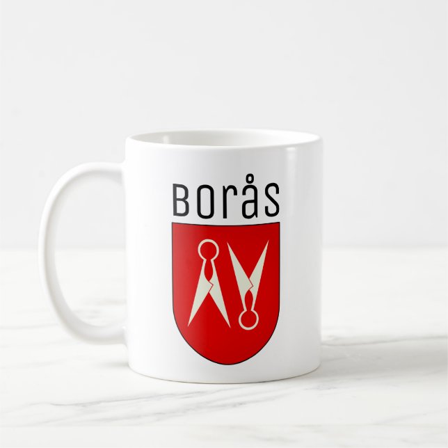 Coat of Arms of Borås, Sweden Coffee Mug (Left)