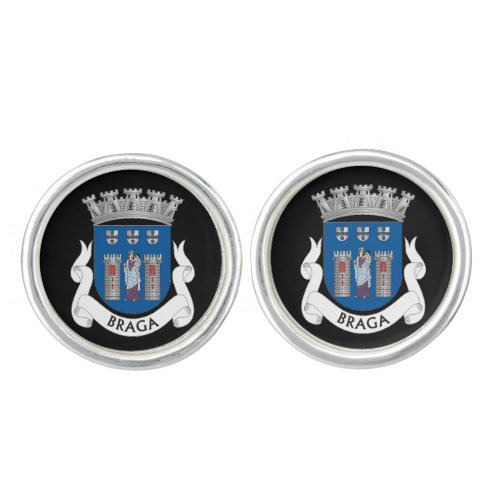 Coat of Arms of Braga Portugal Cufflinks