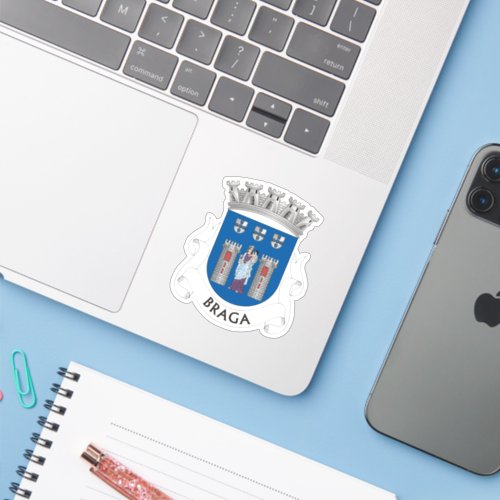 Coat of Arms of Braga Portugal Sticker