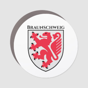 Coat of Arms of Braunschweig, Germany Car Magnet