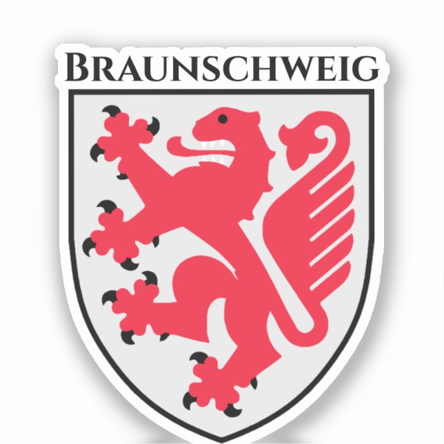 Coat of Arms of Braunschweig, Germany Sticker (Front)