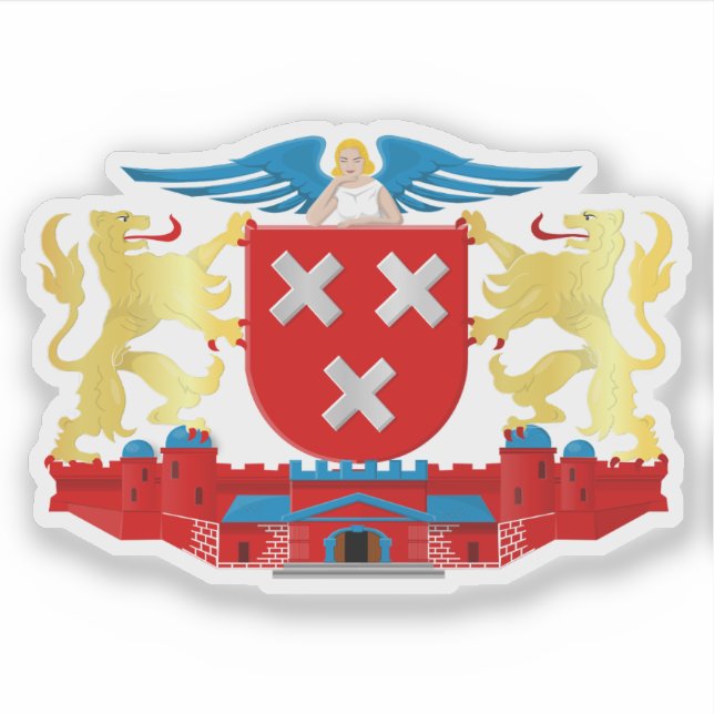 Coat of arms of Breda, the Netherlands Sticker (Front)