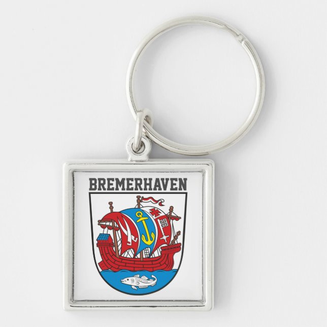 Coat of Arms of Bremerhaven, Germany Keychain (Front)