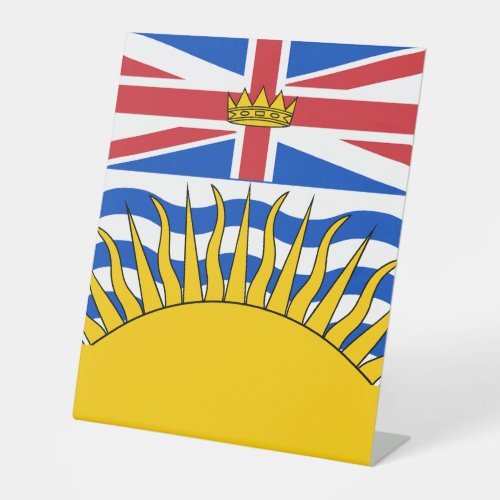Coat of Arms of British Columbia _ CND Pedestal Sign