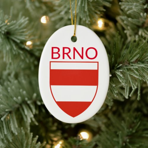 Coat of Arms of Brno _ CZECHIA Ceramic Ornament