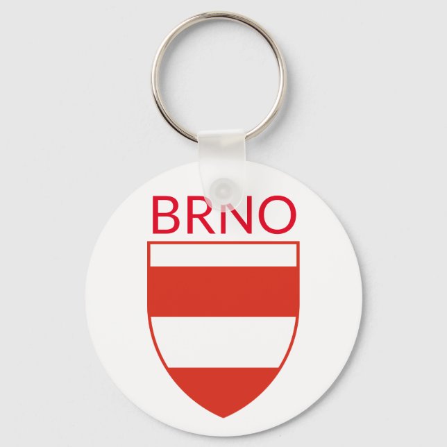 Coat of Arms of Brno - CZECHIA Keychain (Front)