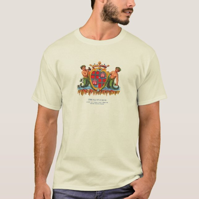 Coat of Arms of Cagliari, Sardinia T-Shirt (Front)