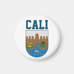 Coat of Arms of Cali, Colombia Keychain Magnet