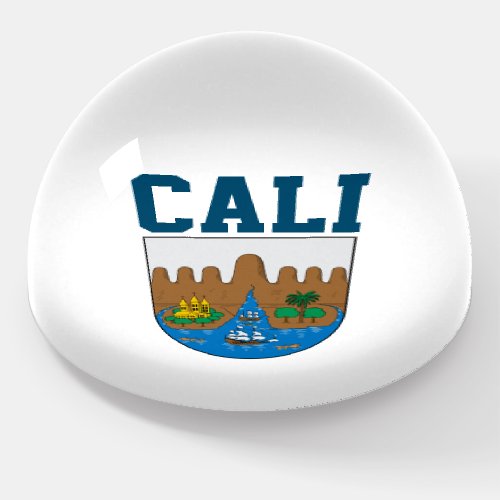 Coat of Arms of Cali Colombia Keychain Paperweight