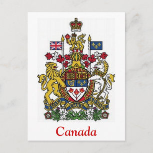 Coat of Arms of Canada Postcard