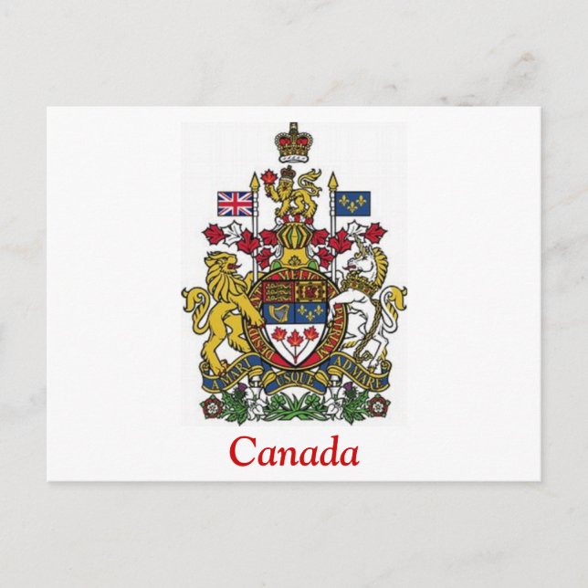 Coat of Arms of Canada Postcard (Front)