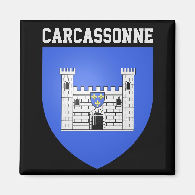 Coat of Arms of Carcassonne - FRANCE Magnet (Front)